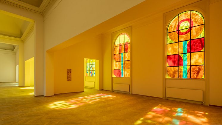 Alexander Tovborg, Madonna, 2022-23. Church Windows (nature), 2023. 