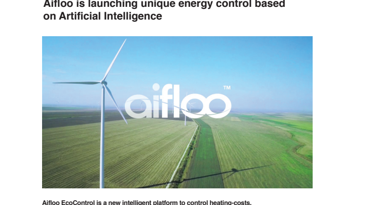 Aifloo is launching unique energy control based on Artificial Intelligence