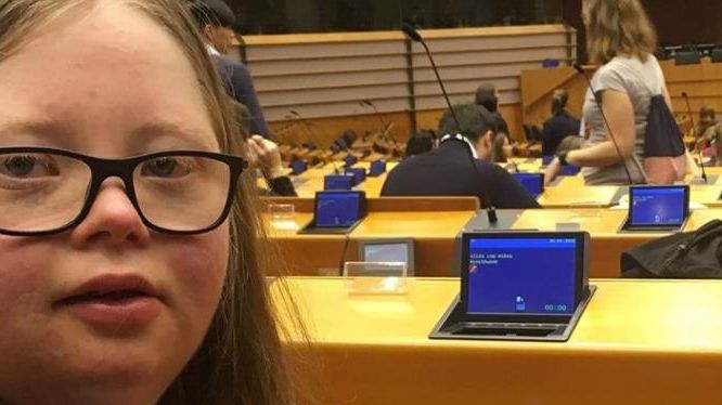 Klara Lüning i EU-parlamentet