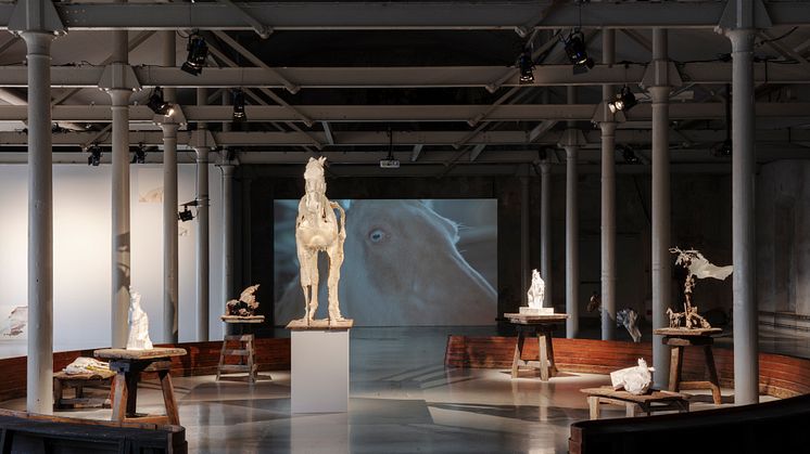 Utställningsvy: Hästen roboten och det omätbara, Tove Kjellmark, 2022