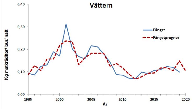 ​Något ökade kräftfångster i år