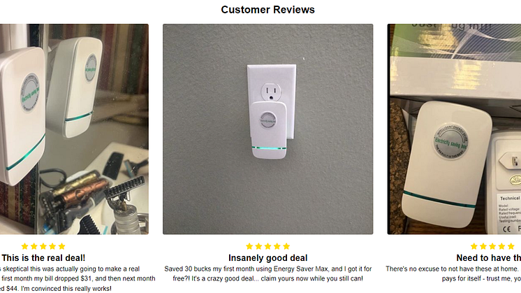 Energysaver Max customer Reviews