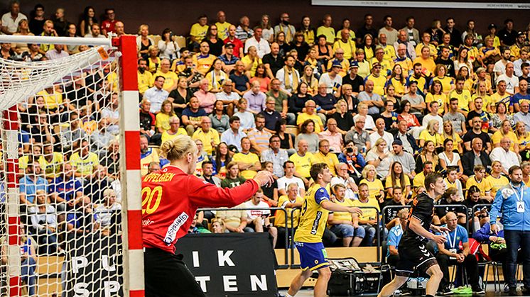 Det svenska handbollslandslaget för herrar möter Ryssland i Halmstad Arena den 6 januari.