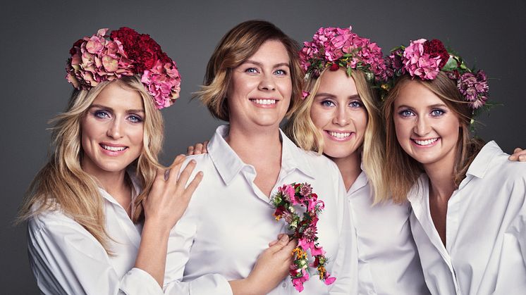 Therese Johaug, Ragnhild Haga og Ingvild Flugstad Østberg møtte Siv Elisabeth Hauglann og fikk høre hennes historie om å leve med senskader etter brystkreftbehandling.