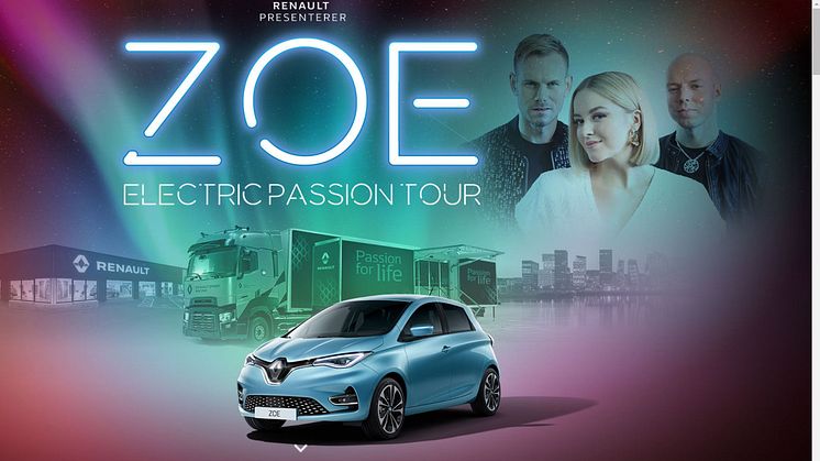 Mandag 16. september starter ZOE ELECTRIC PASSION TOUR med KEiiNO