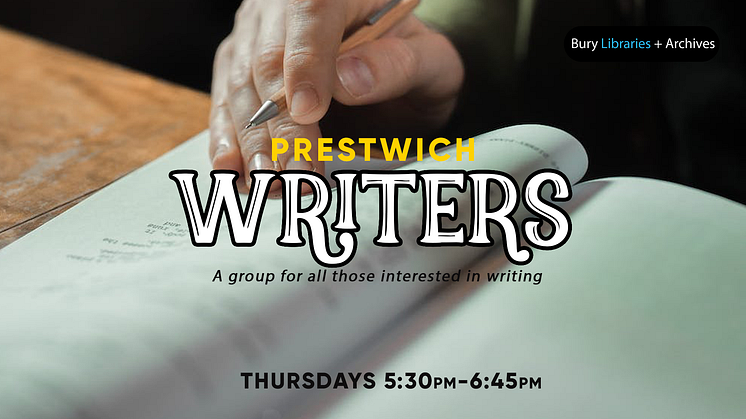 Join the new Prestwich Writers Group