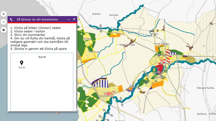 Var med och påverka genom att lämna synpunkter på granskningsförslaget via den digitala karttjänsten.