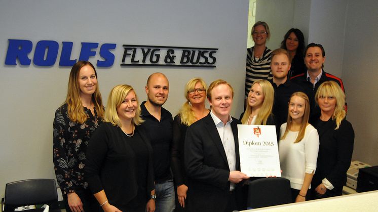Rolfs Flyg & Buss blir Gasellföretag för andra året i rad