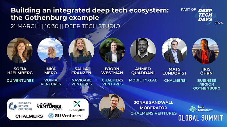 Gothenburg's Deep Tech Ecosystem Spotlighted at Hello Tomorrow Summit in Paris
