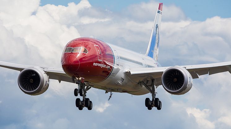 Norwegian has taken delivery of its first 787 Dreamliner