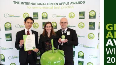 Canon kammade hem guldet på Green Apple Awards för sitt återvinningsprogram för servicekassetter 