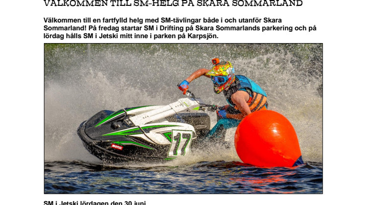 Välkommen till SM-helg på Skara Sommarland