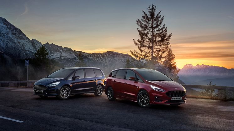 ​Nye Ford S-MAX hybrid og Galaxy hybrid er klare for Norge