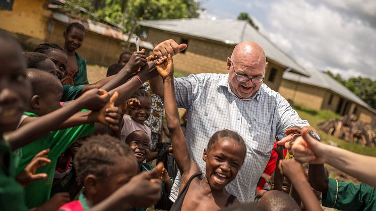 Morten Lønstad på prosjektbesøk i Port Loko i Sierra Leone