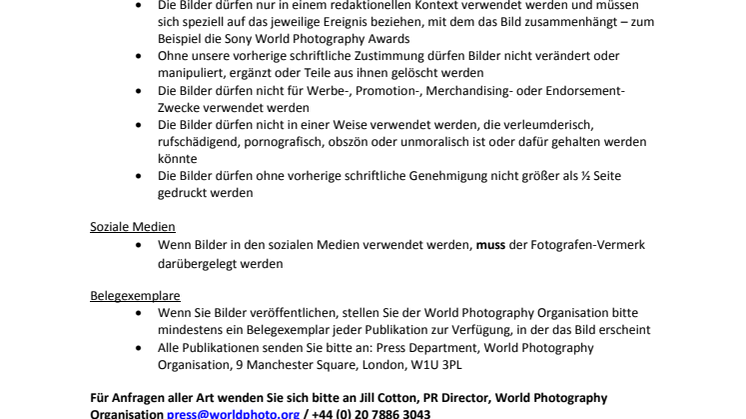 Sony_WPO_Bildnutzungsrechte und AGBs