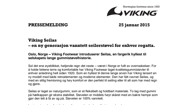 Viking Seilas - en ny generasjon vanntett seilerstøvel for enhver regatta