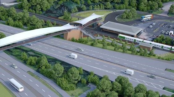 The new footbridge will create a more accessible and welcoming connection between Telford station and the town centre