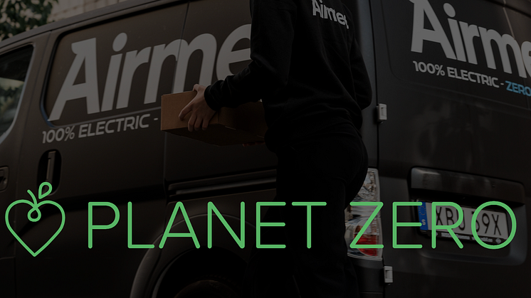 Planet Zero väljer Airmee – lokalproducerat direkt till din dörr