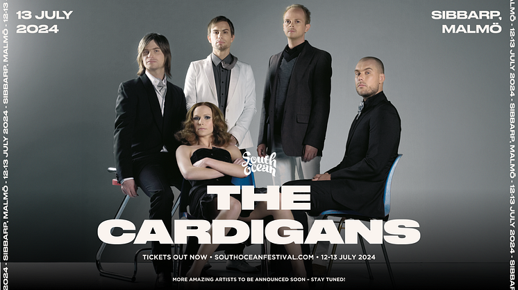 The Cardigans återförenas för en spelning på South Ocean Festival i Malmö sommaren 2024.
