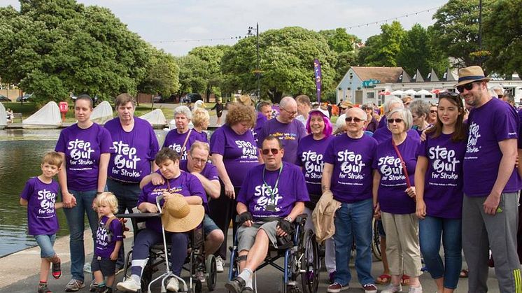 Survivors take a Step Out for Stroke in Portsmouth