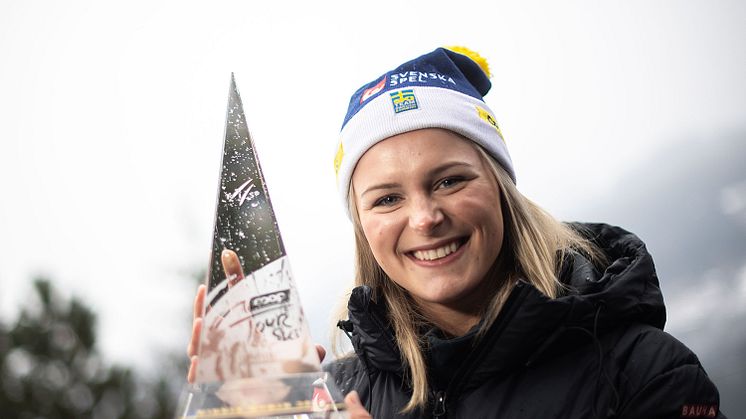 Frida Karlsson är tillbaka för att försvara fjolårets imponerande vinst i Tour de Ski. FOTO: MAXIM THORE/BILDBYRÅN