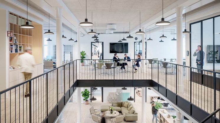 FOJABs eget kontor i Malmö är gestaltat för att maxa kreativiteten och de sociala interaktionerna. Foto: Felix Gerlach