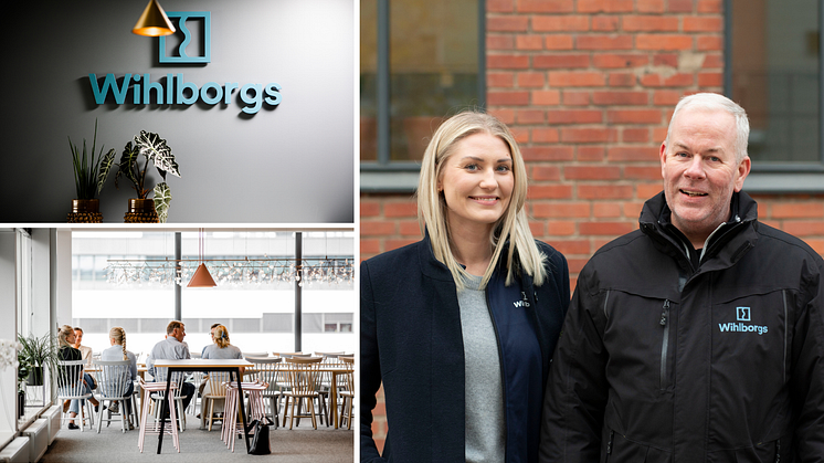 Cecilia Jönsson, uthyrare och Hans Olsén, fastighetsvärd på Wihlborgs.