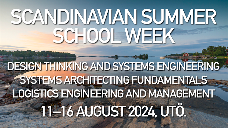 Summer School 2024 – Systems Architecting Fundamentals | 11–16 augusti, Utö