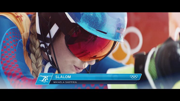 Kampania reklamowa Visa na Zimowe Igrzyska Olimpijskie PyeongChang 2018 - screen ze spotu_Mikaela Shiffrin 1