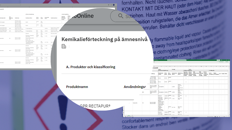 Kemikalieförteckning på ämnesnivå