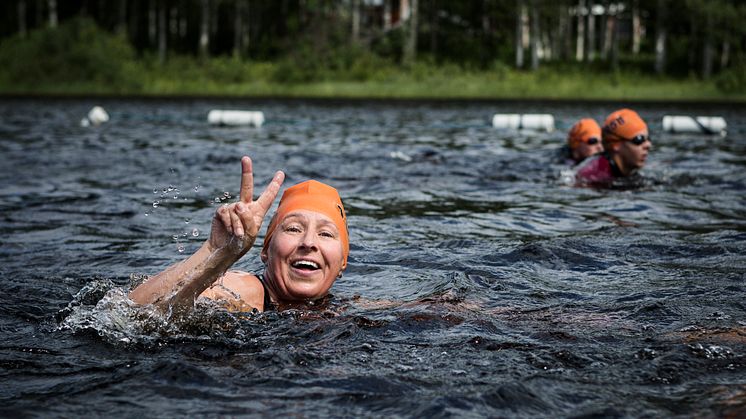 Deltagare i Vansbro Halvsim 2019. Foto: Mickan Palmqvist