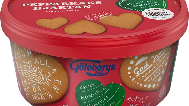 En av pepparburkarna som utformats i samarbete mellan Orkla och Maskrosbarn.