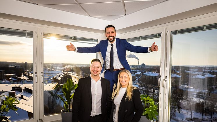 Från vänster Peter Bengtsson, Benny Kaya & Lovisa Berglund