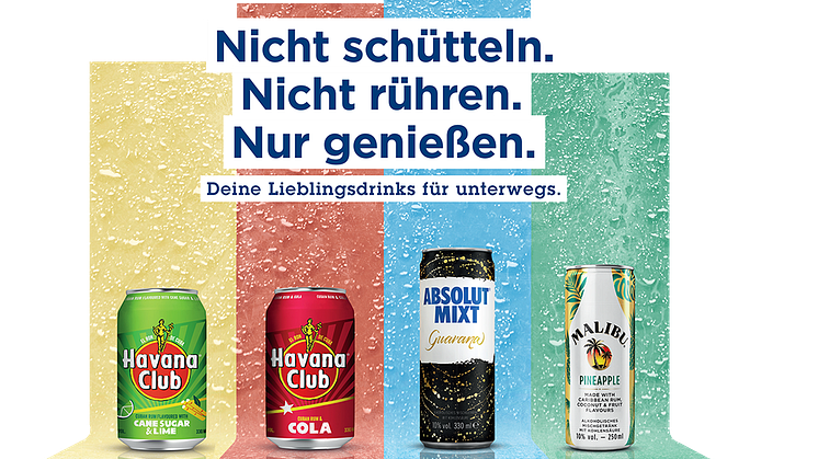 Neue Ready-to-Drink Produkte von Pernod Ricard Deutschland 