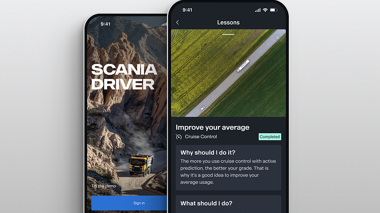 Scania ProDriver on digitaalinen palvelu  kuljettajien valmentamiseen ja ajotavan kehittämiseen.
