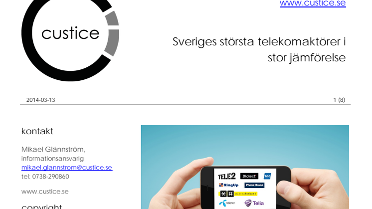Sveriges största telekomaktörer i stor jämförelse