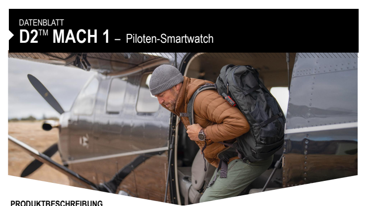 Datenblatt Garmin D2 Mach 1