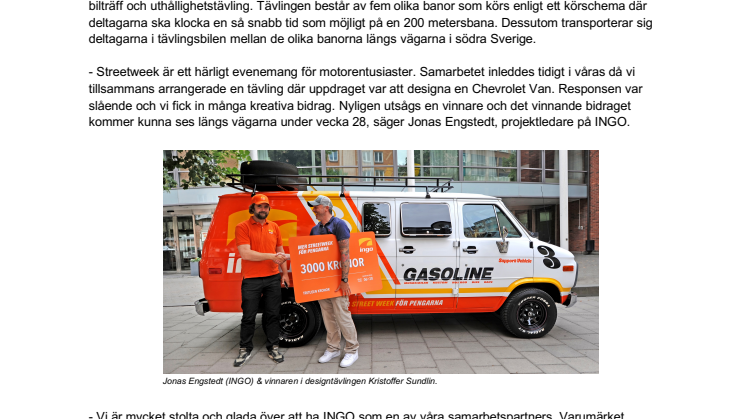 INGO och Gasoline Street Week 2018 i samarbete