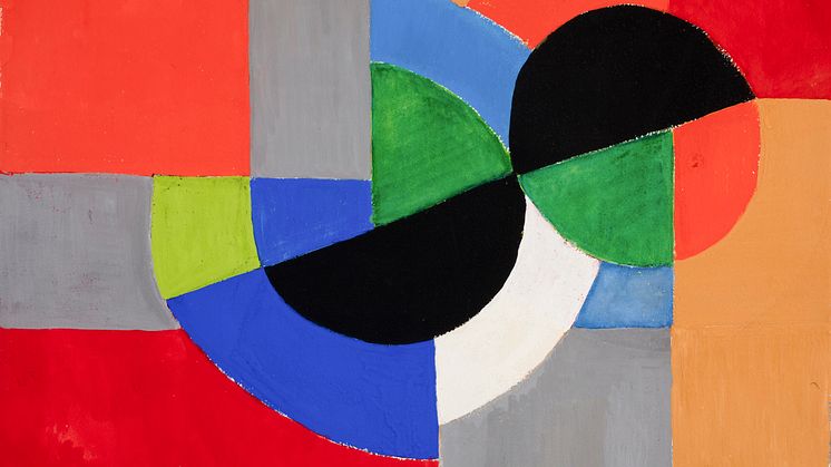 Sonia Delaunay-Terk, Rythme couleur, 1952. Foto: Helene Toresdotter/Malmö Konstmuseum (bilden är beskuren).