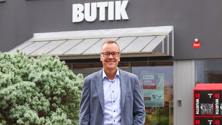 Jan Kahlin, chef för butikskedjan på Würth Svenska AB