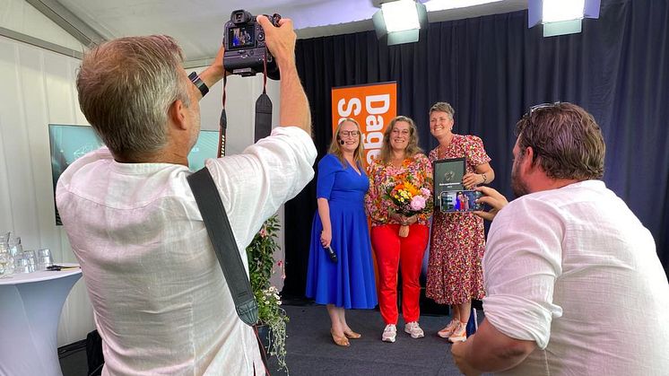 Christina Kennedy, Dagens samhälle, tillsammans med Lisa Andersson och Malin Aronsson. Foto: Kungsbacka kommun