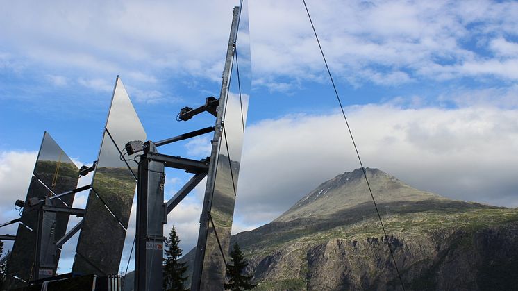Norwegian town finally sees the sun – with mirrors