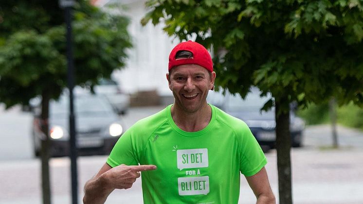 Levertransplanterte Victor Supersaxo skal løpe helmaraton for organdonasjon. Foto: Anders Jensen.