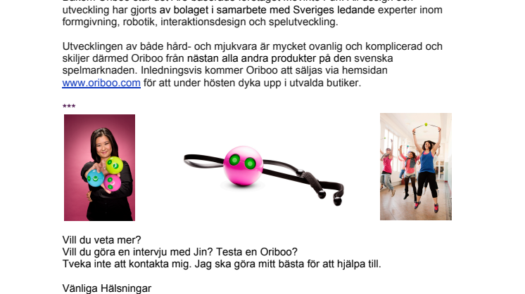 Den svenska spelkonsolen Oriboo lanseras