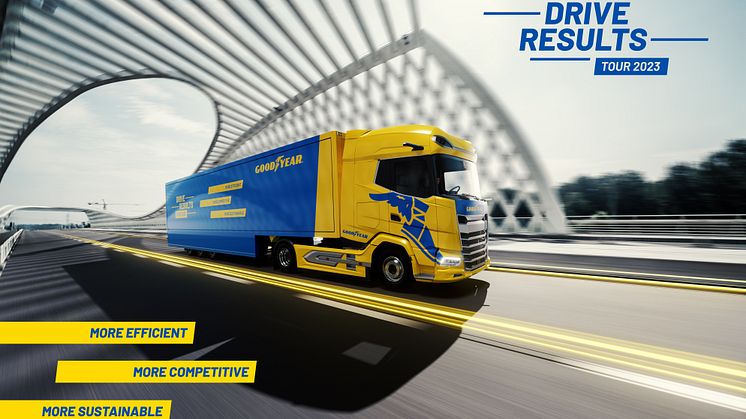 Goodyear indleder den europæiske Drive Results-tour 2023 med et stop i Danmark på Transport 2023, hvor de vil præsentere deres stærke pakke til transportflåderne