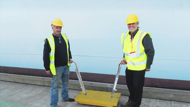 Port of Felixstowe, UK after installing composite trench covers