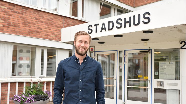 Adam Sandgren, utvecklingsstrateg på tillväxtavdelningen i Eslövs kommun