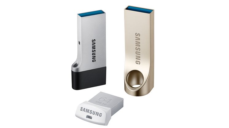 Samsung tilbyder nu en mere fuldendt branded memory-portefølje med den nye familie af USB flash drives