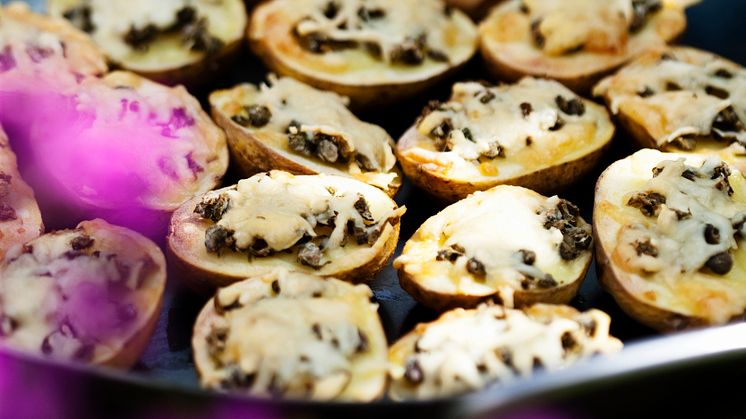 Månadens recept oktober - Gratinerade potatishalvor