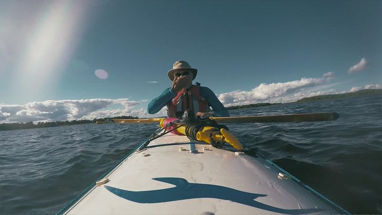 Kajak i Vänern med Nordic Eco Tours, Facing Waves